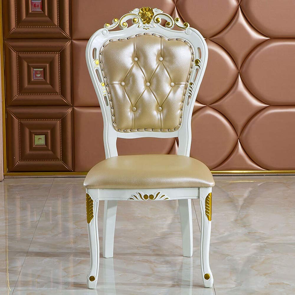 座面に白い革張りのダイニングチェアー　高級イタリアンレストランで使用していました！ 座面に白い革張りのダイニングチェアー 高級イタリアンレストランで